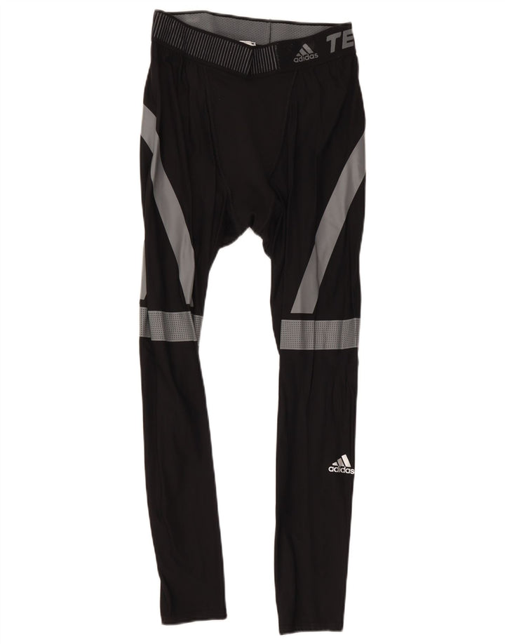Adidas muške Tech Fit Crop Leggings Large Black Colourblock Poliamid