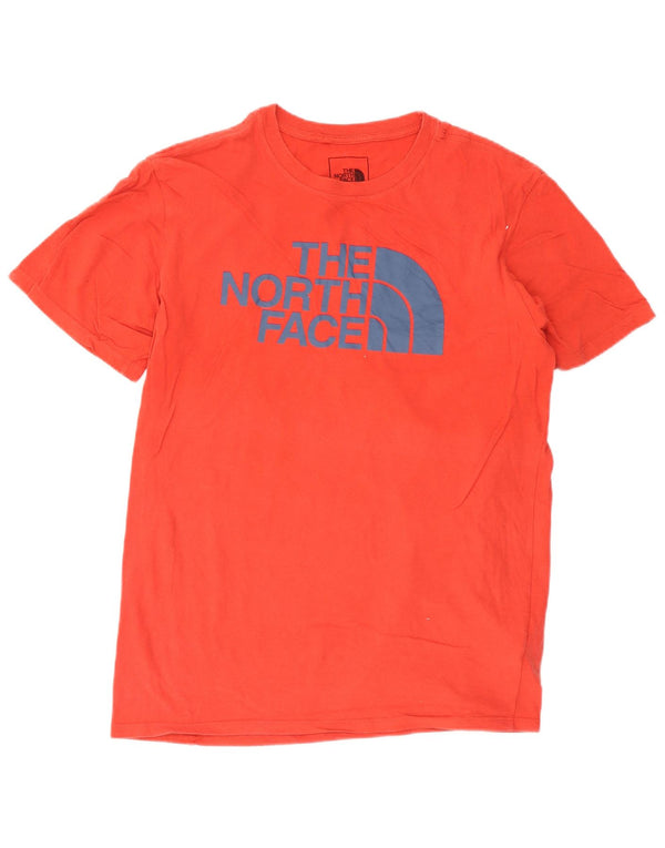 Velika crvena pamučna muška majica s grafičkim motivima The North Face