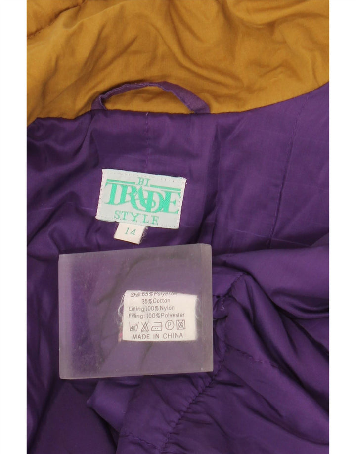 Vintage ženska velika vjetrovka UK 14 veliki ljubičasti poliester