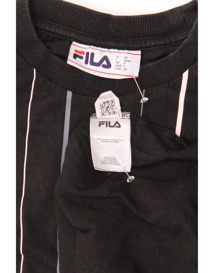 Fila muška majica kratkih rukava, mali pamuk na crne pruge