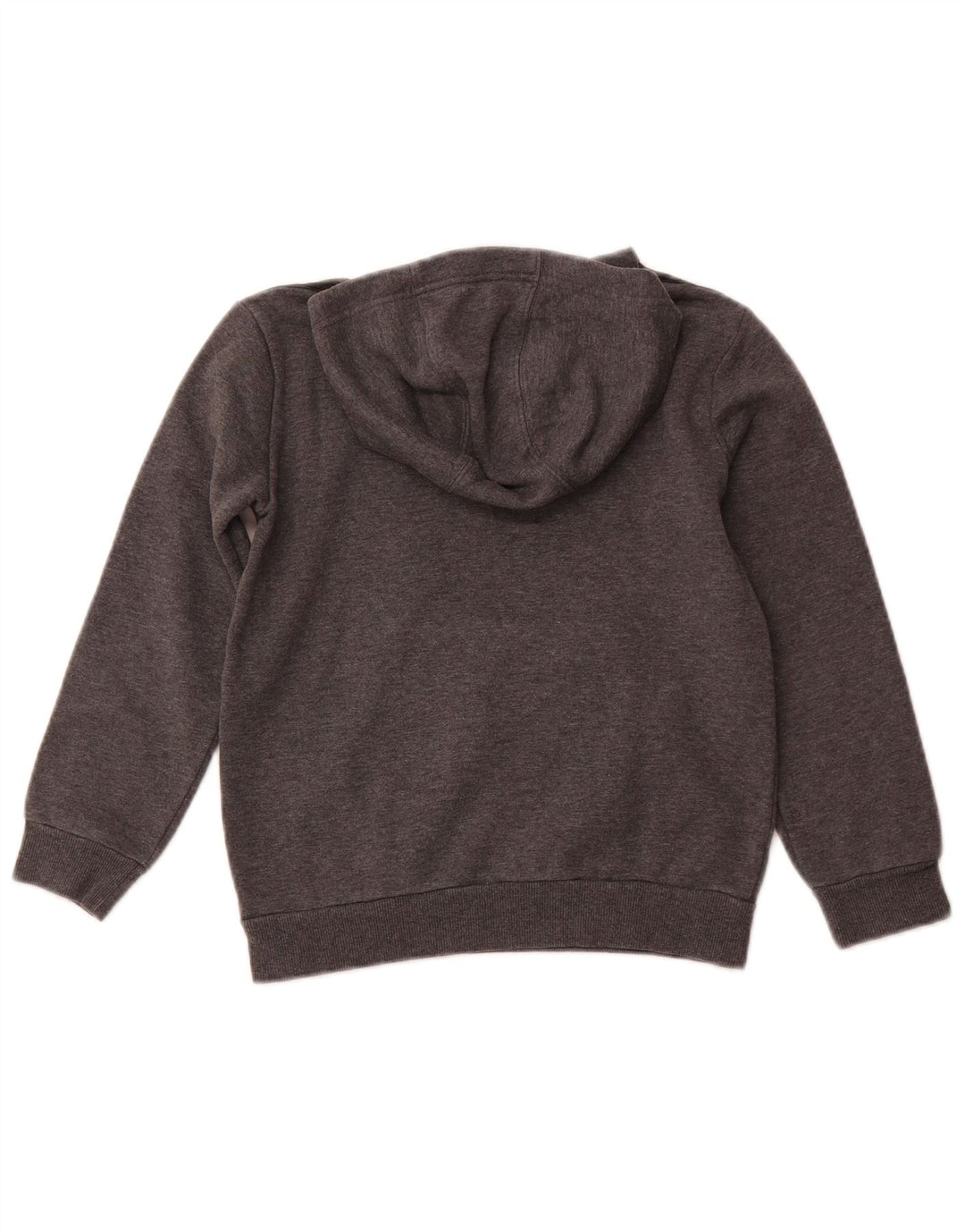 ADIDAS majica s kapuljačom s grafičkim motivima 7-8 godina, sivi pamuk