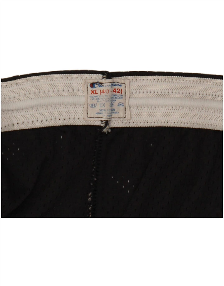 Champion muške grafičke sportske kratke hlače XL crni najlon