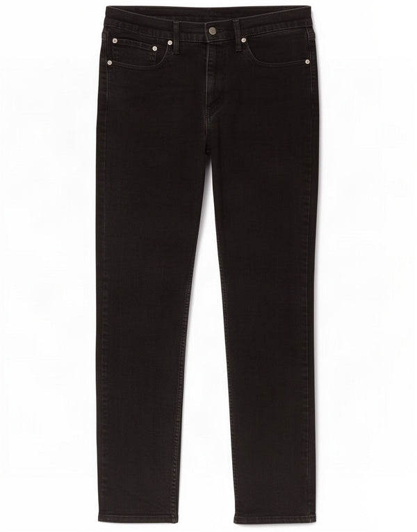 Levi's Mens 512 Tapered Slim Jeans W34 L32 Black Cotton