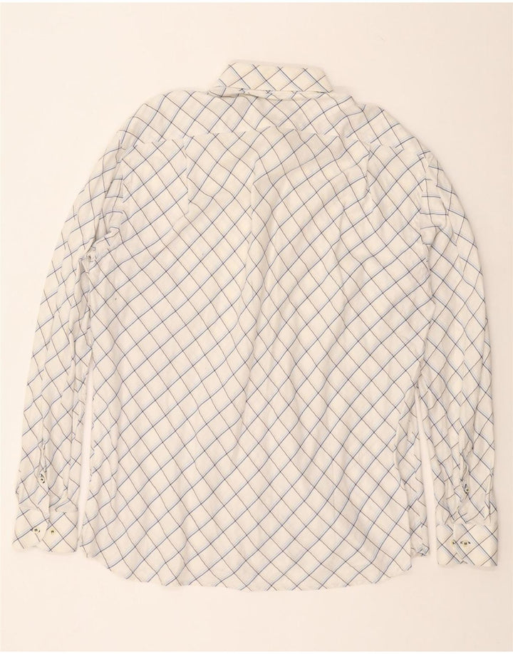 ROCCOBAROCCO Mens Shirt XL White Check
