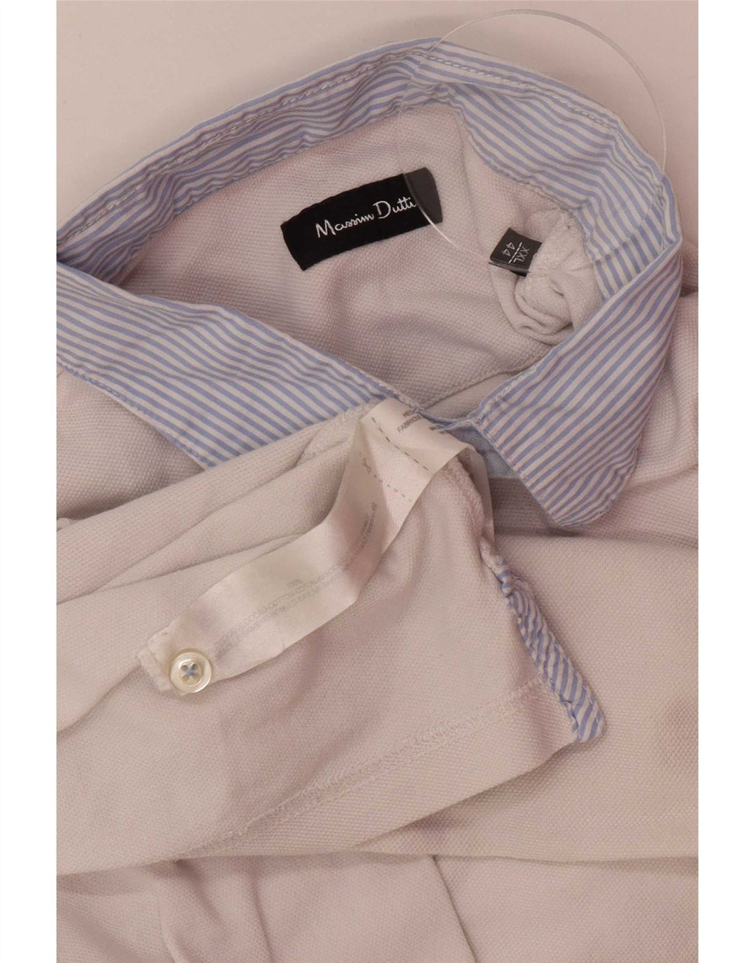 Massimo Dutti muška polo majica 2XL bijeli pamuk