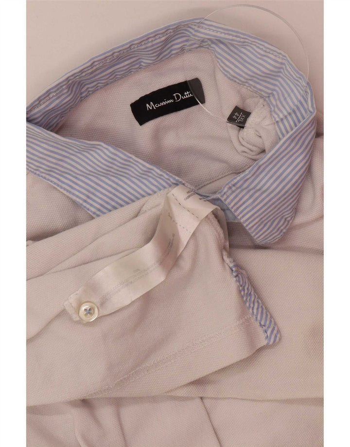 Massimo Dutti muška polo majica 2XL bijeli pamuk