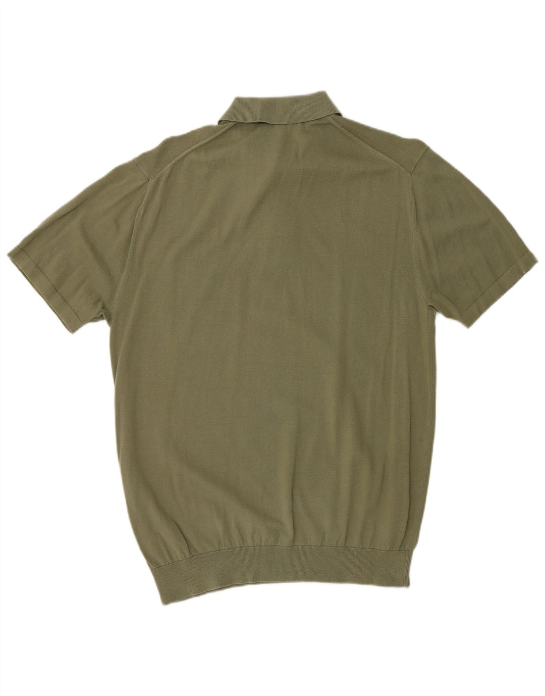 FRENCH CONNECTION Muški džemper kratkih rukava s polo izrezom, srednji kaki