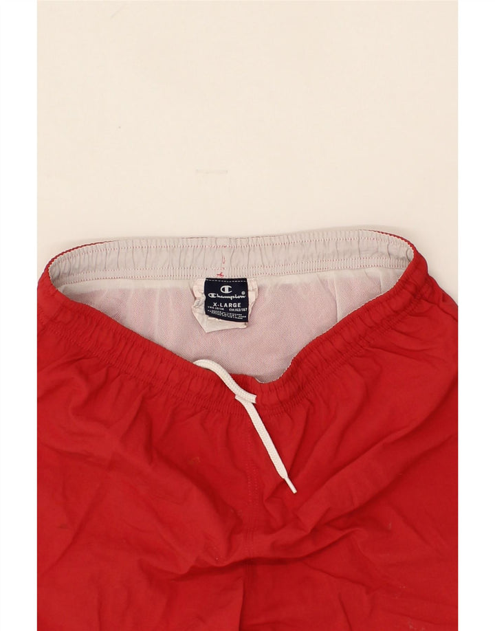 CHAMPION Boys Sport Shorts 13-14 Years XL Red Polyamide Vintage Champion and Second-Hand Champion from Messina Hembry 