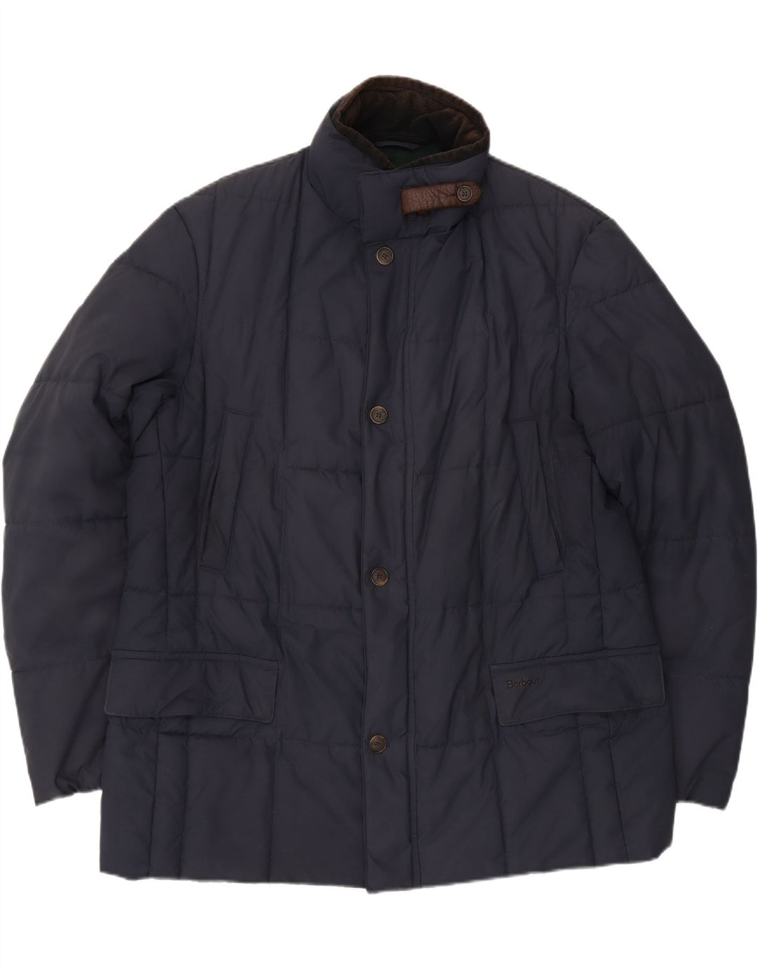 Barbour muška podstavljena jakna UK 42 XL tamnoplavi poliester