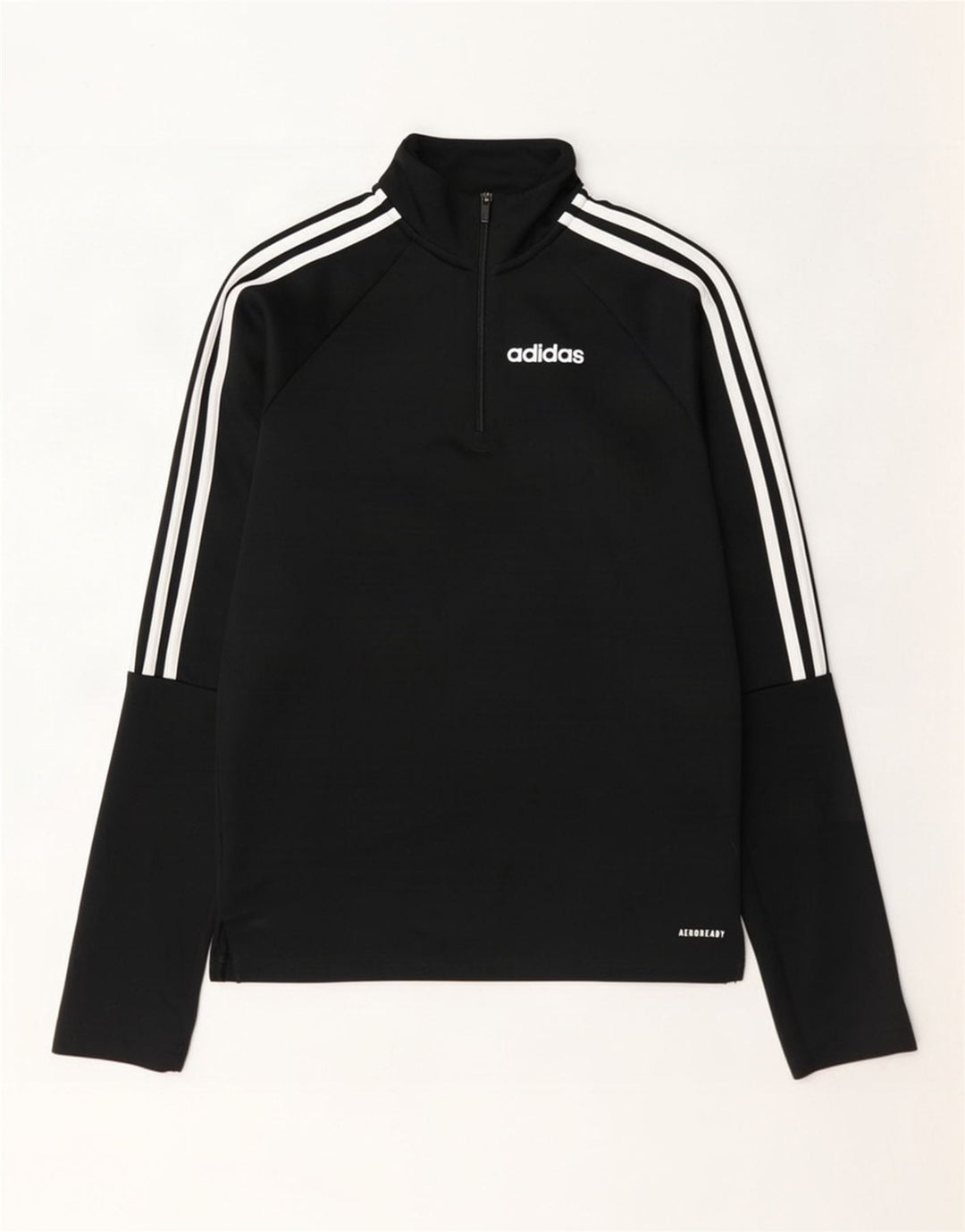 Adidas gornji dio trenirke Aeroready zip izrez XS crni poliester