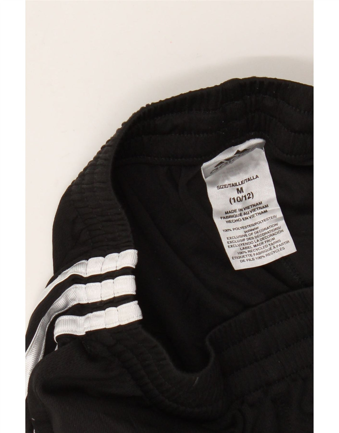 Adidas kratke sportske hlače za dječake 10-11 godina srednje crne poliesterske boje