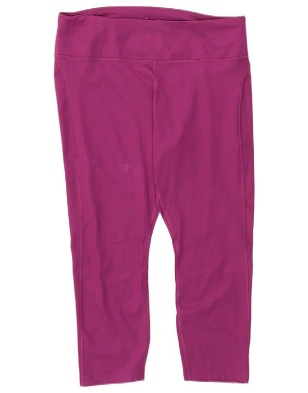 Nike ženske Dri Fit Capri tajice UK 18 XL ljubičasti poliester