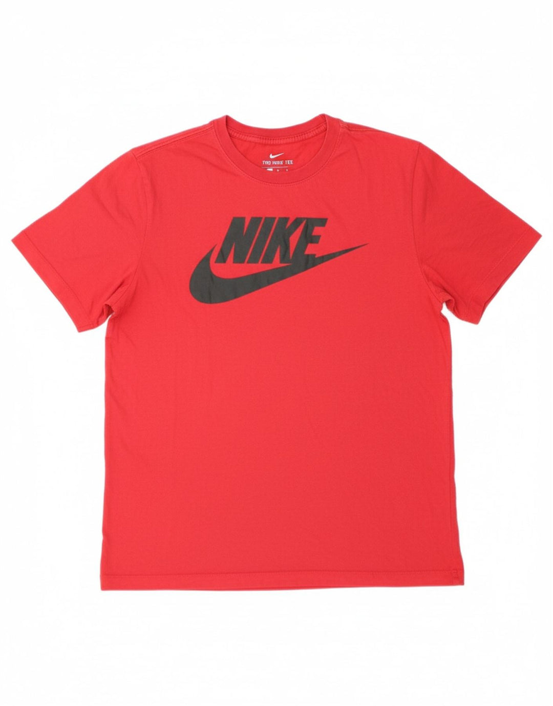 NIKE Mens Graphic T-Shirt Top Medium Red Cotton
