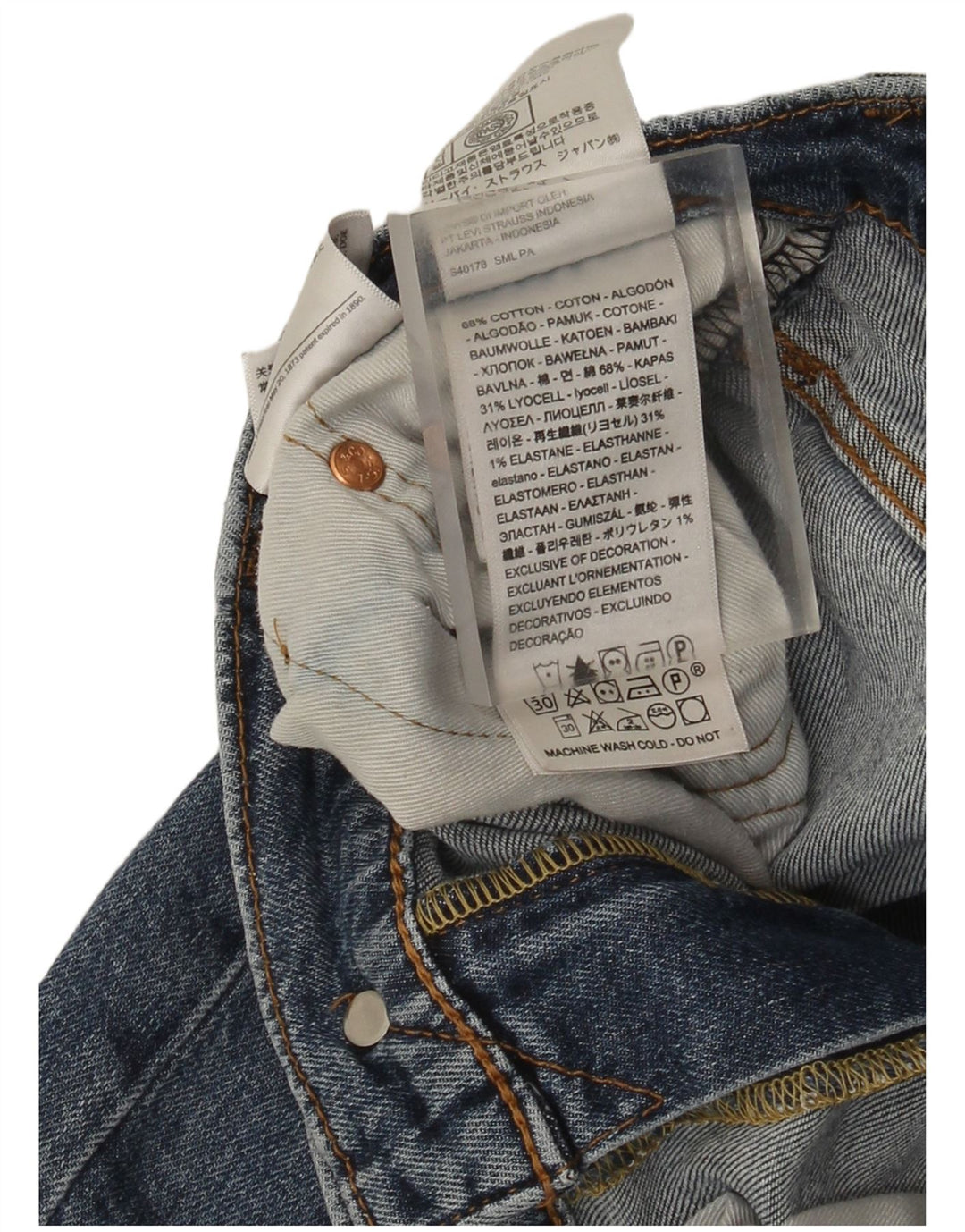 Levi's muške 512 uske traperice W30 L30 plavi pamuk