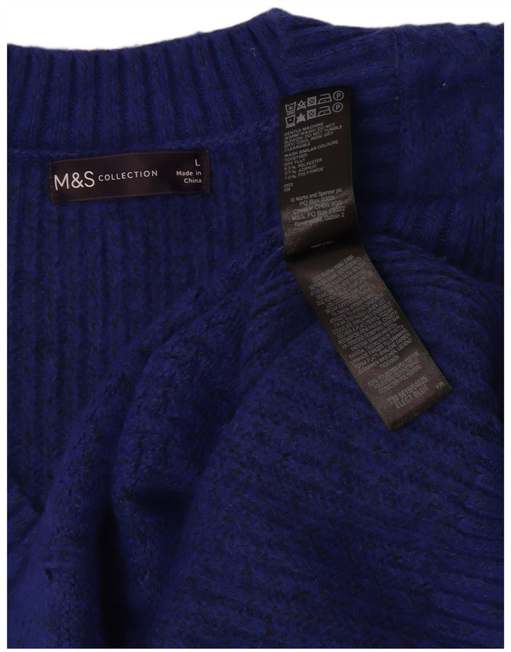 Marks & Spencer ženski prsluk bez rukava UK 16 veliki plavi poliester