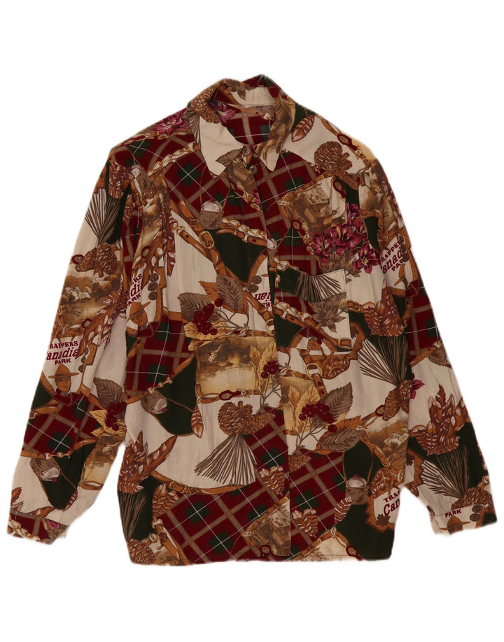 VINTAGE Ženska košulja s apstraktnim uzorkom UK 18 XL Višebojna