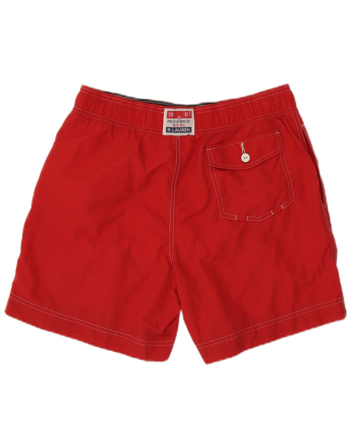 POLO RALPH LAUREN Muške kratke hlače za kupanje s grafičkim motivima srednje crvene boje od poliestera