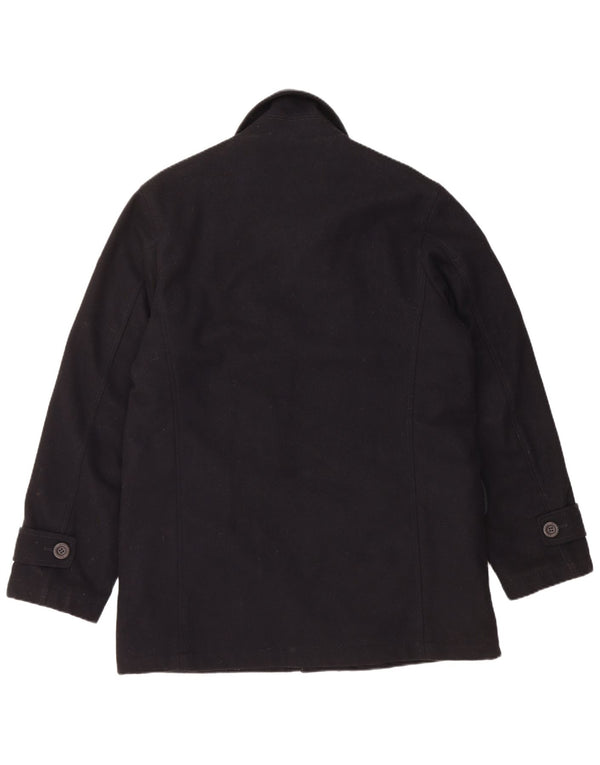 NAVIGARE Muški gornji kaput UK 38 Srednja crna vuna