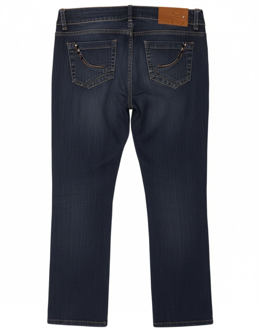 EXTYN Womens Slim Jeans IT 44 Medium W34 L27 Navy Blue Cotton