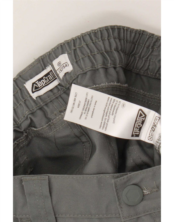 Vintage muške kargo kratke hlače IT 52/54 XL W38 sivi poliester