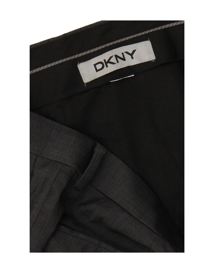 DKNY muške hlače ravnog odijela W34 L30 sive