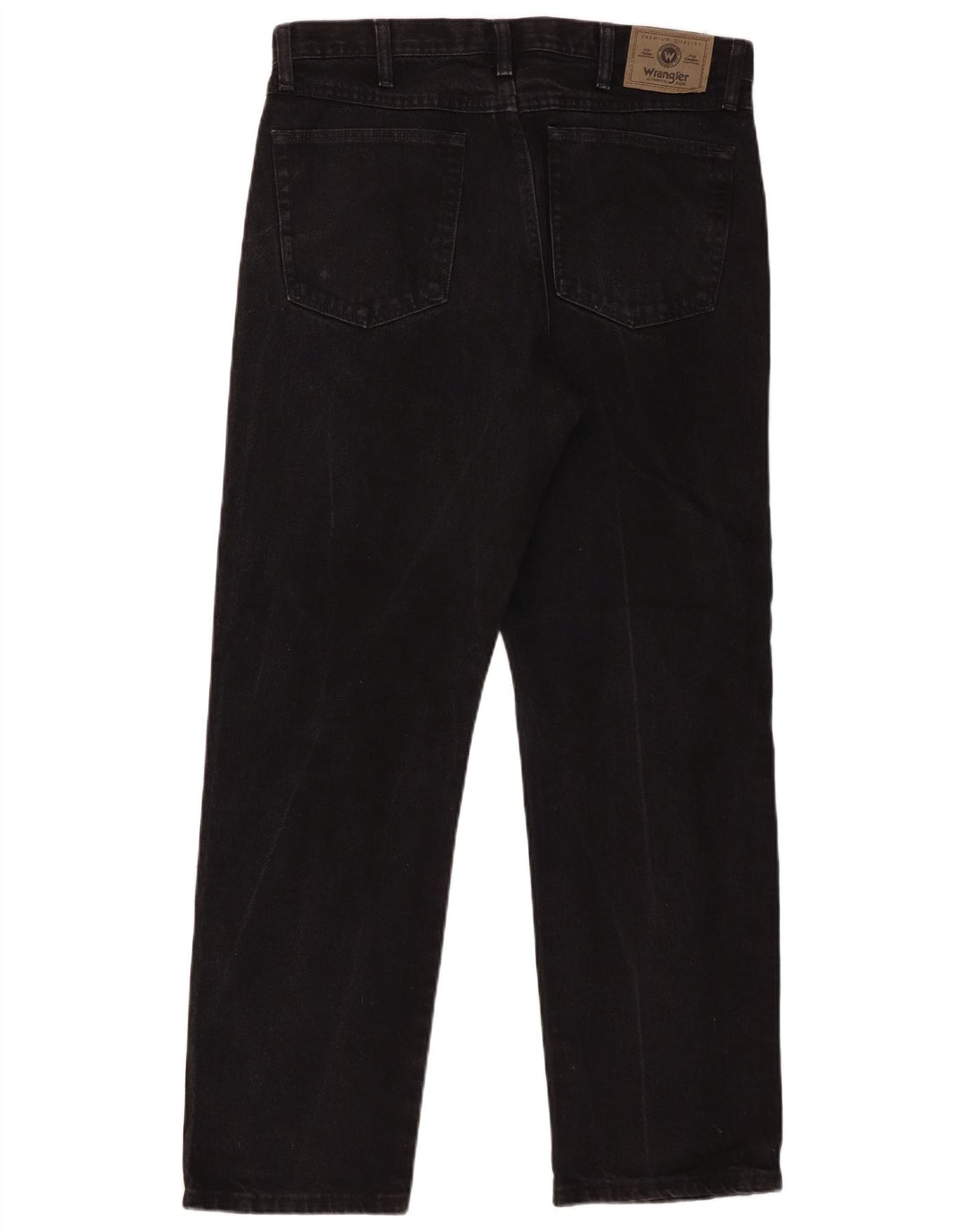 Wrangler muške ravne traperice W34 L30 crni pamuk