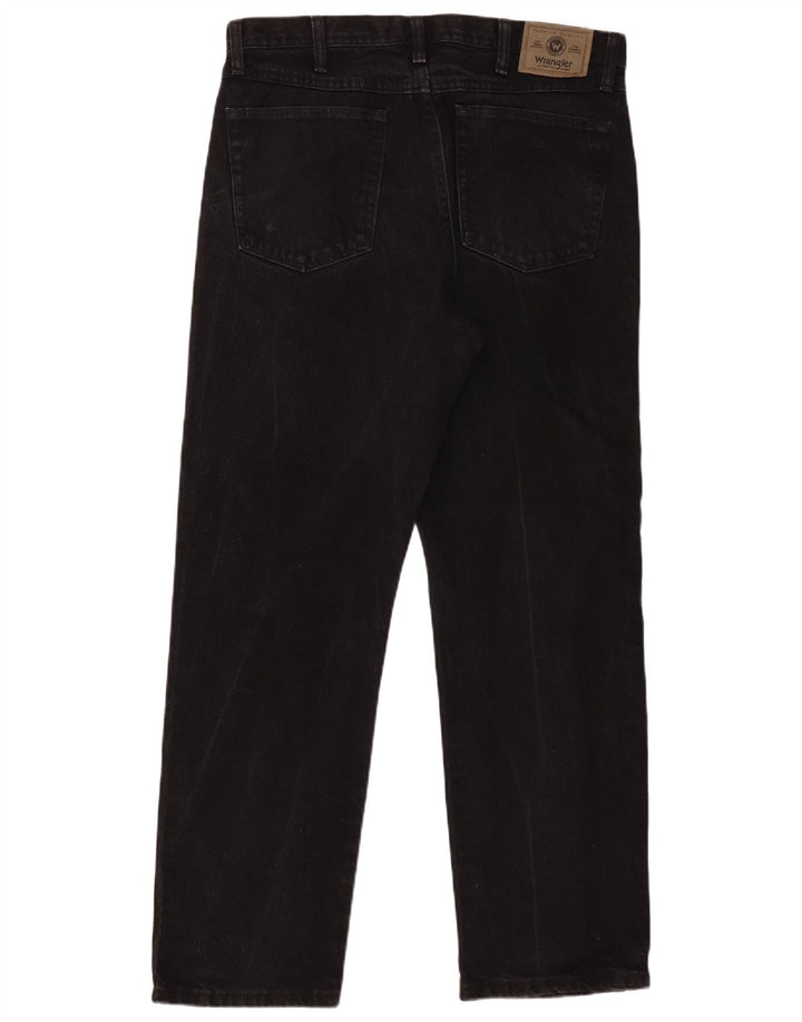 Wrangler muške ravne traperice W34 L30 crni pamuk