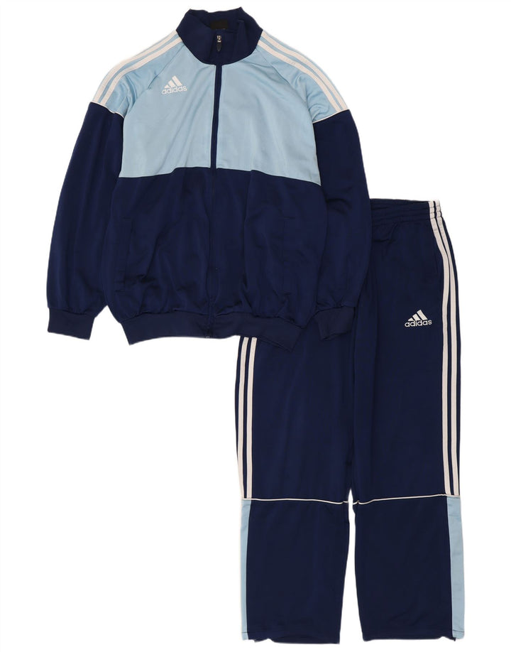 ADIDAS muška puna trenirka UK 40/42 Medium tamnoplava poliesterska boja