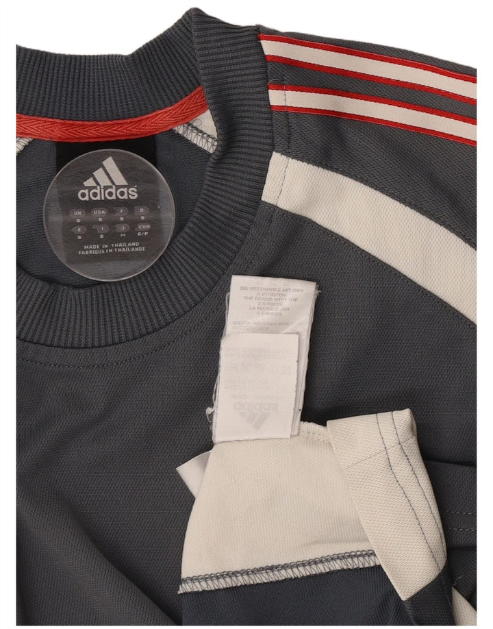 Adidas muška majica kratkih rukava mala siva poliesterska boja