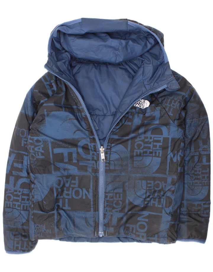 The North Face Boys Graphic dvostruka podstavljena jakna 7-8 godina Mala plava