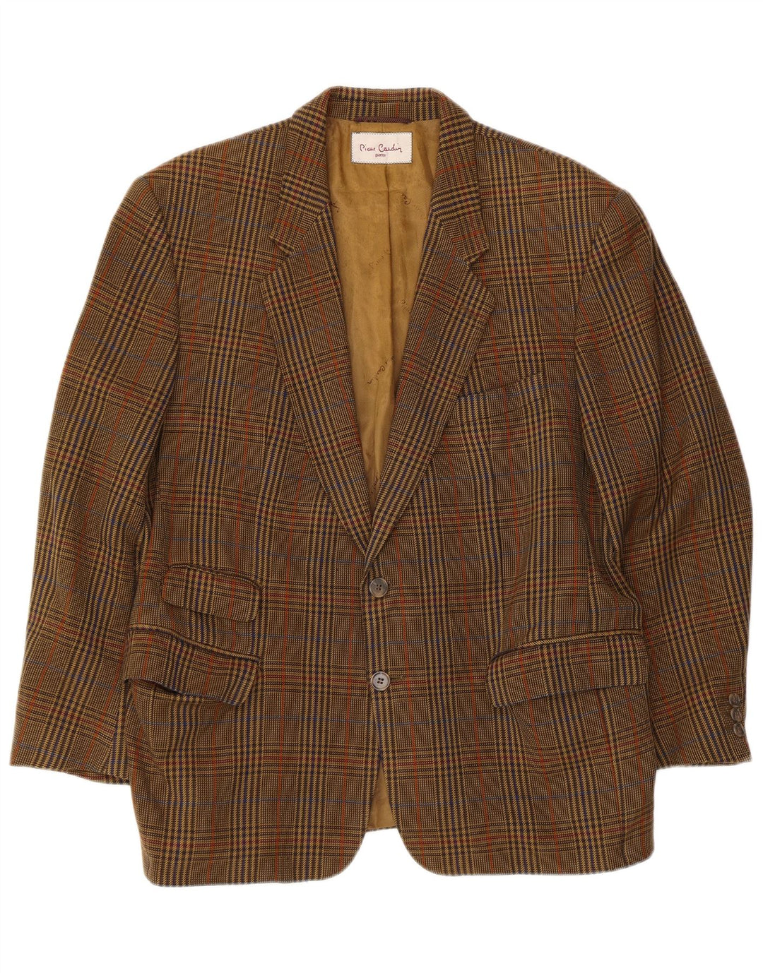 Pierre Cardin muška jakna sa 2 gumba UK 40 Large Brown Houndstooth