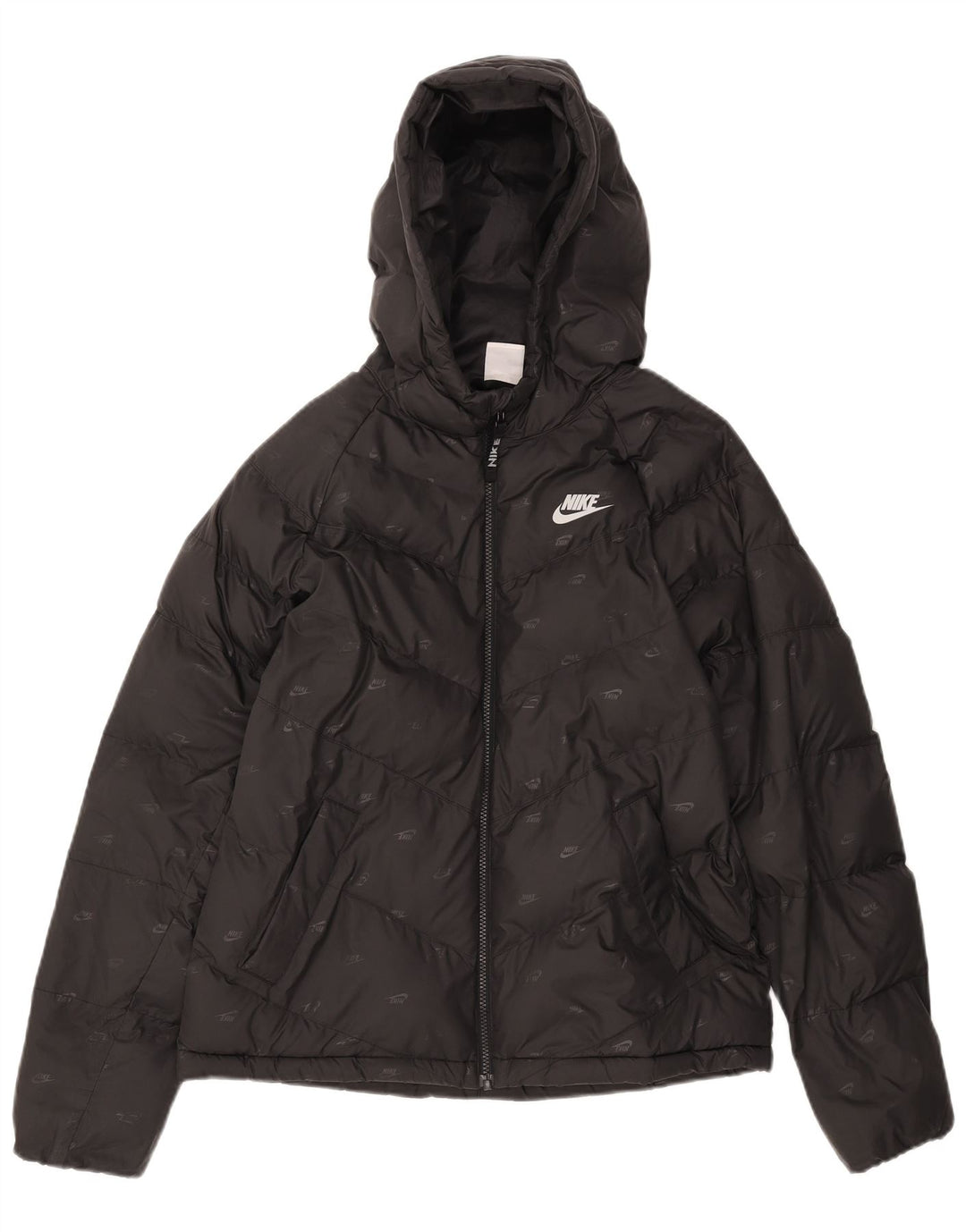 Nike Boys Graphic Hooded Podstavljena jakna 13-14 godina XL crna poliester