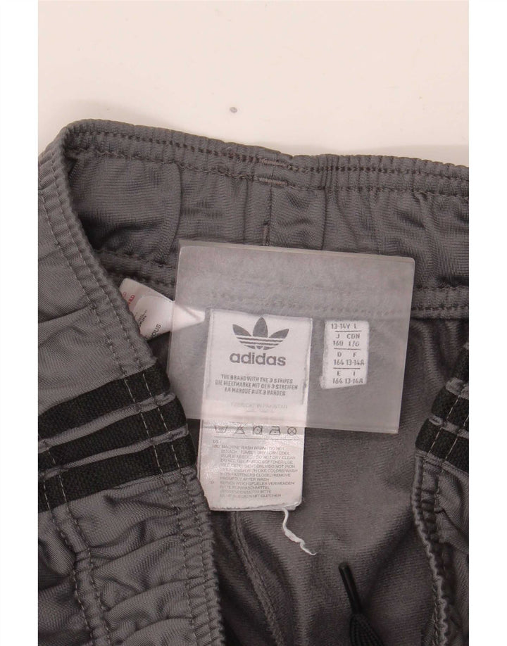 Adidas Trenirka za dječake Hlače za trčanje 13-14 godina sivi poliester