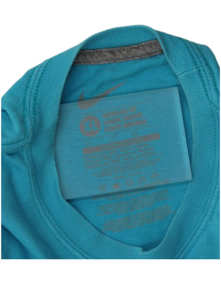 Nike Muška majica kratkih rukava Regular Fit XL plavi pamuk