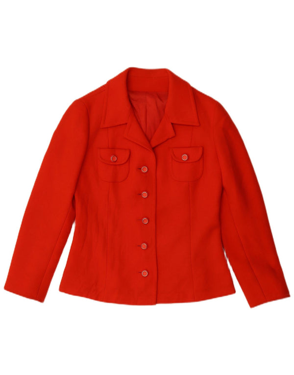 AL DUCA D'AOSTA Ženska dvodijelna suknja s 5 gumba IT 42 Srednje W26 Crvena