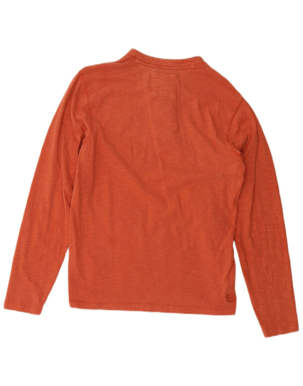 FAT FACE Muška majica dugih rukava, mala kestenjasta boja s pjegama