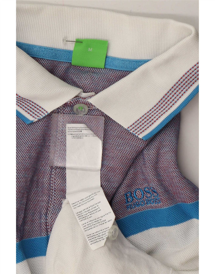 Muška polo majica Hugo Boss srednje bijele boje, pamuk