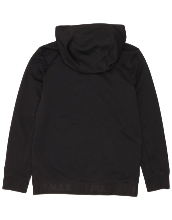 Nike Boys Graphic Zip pulover s kapuljačom 10-11 godina srednje crne boje