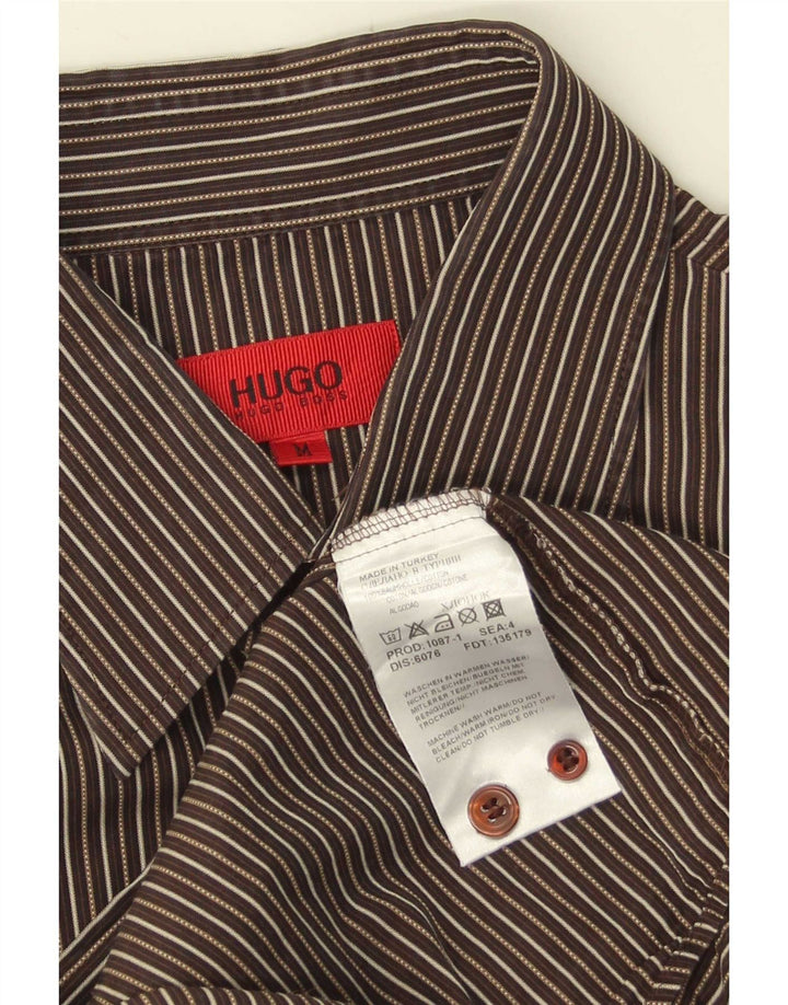 Hugo Boss muška košulja srednje smeđe pamučne pruge