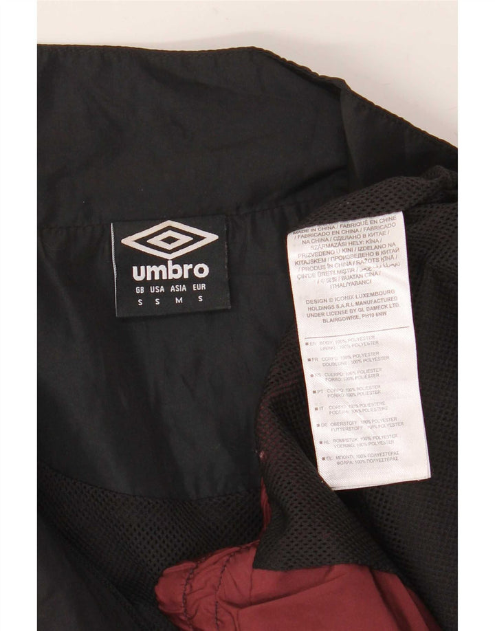 Umbro muška grafička trenirka, mala jakna od kestenjastog poliestera