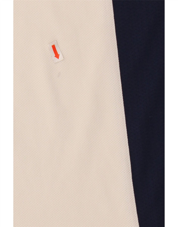 Adidas muška majica kratkih rukava s patentnim izrezom, veliki bijeli poliester u boji