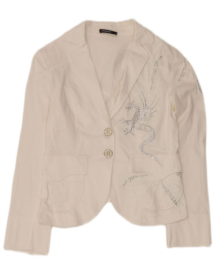 ROCCOBAROCCO ženski komplet od 2 gumba UK 14 Srednje W32 L34 Bijela