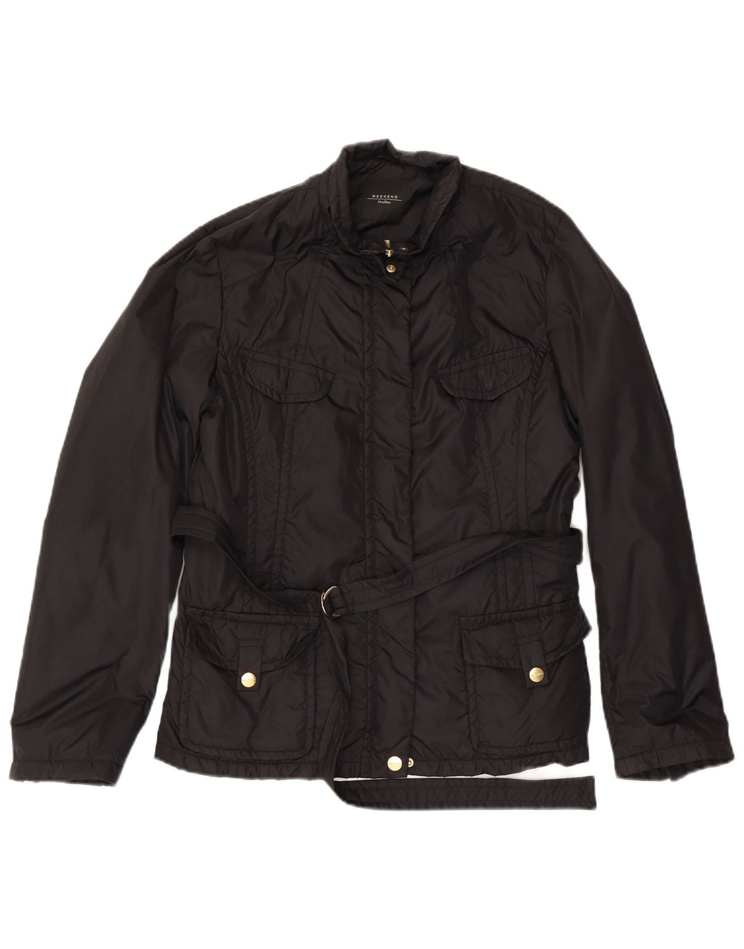 Max Mara ženska vikend jakna UK 18 XL crni poliamid
