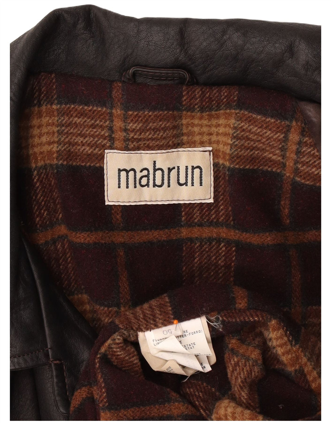 MABRUN ženski preveliki kožni kaput IT 50 XL smeđa koža