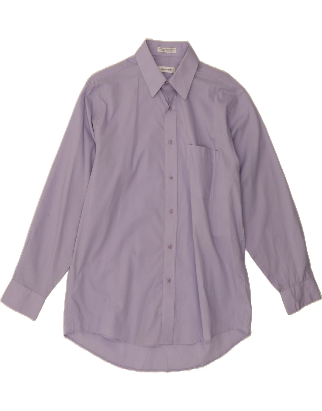 PIERRE CARDIN Mens Shirt Size 15 1/2 Medium Purple Cotton Vintage Pierre Cardin and Second-Hand Pierre Cardin from Messina Hembry 