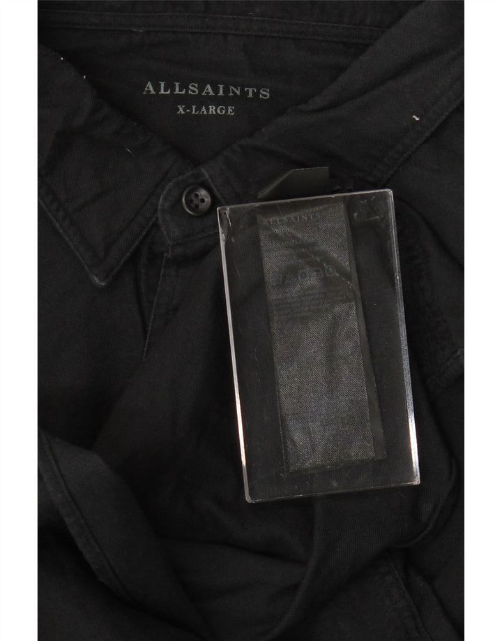 ALL SAINTS Muška košulja XL crni pamuk