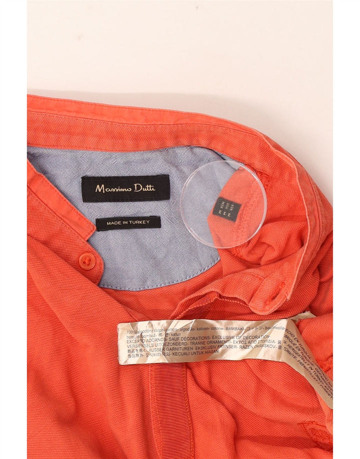 Massimo Dutti muška polo majica srednje narančaste pamučne boje