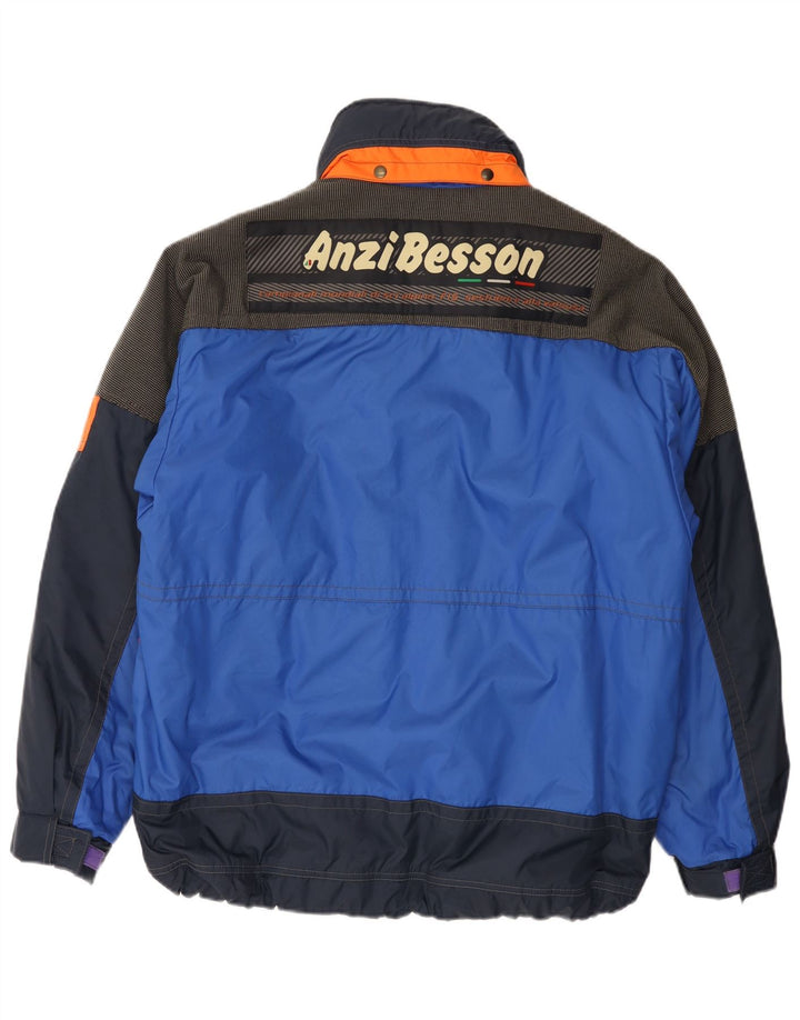 Anzi Besson muška skijaška jakna s kapuljačom IT 50 Large Blue Colourblock