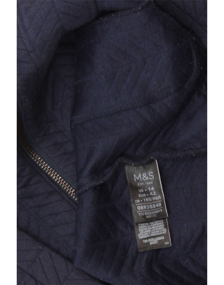 Marks & Spencer ženski sako jakna UK 14 Srednji tamnoplavi poliester
