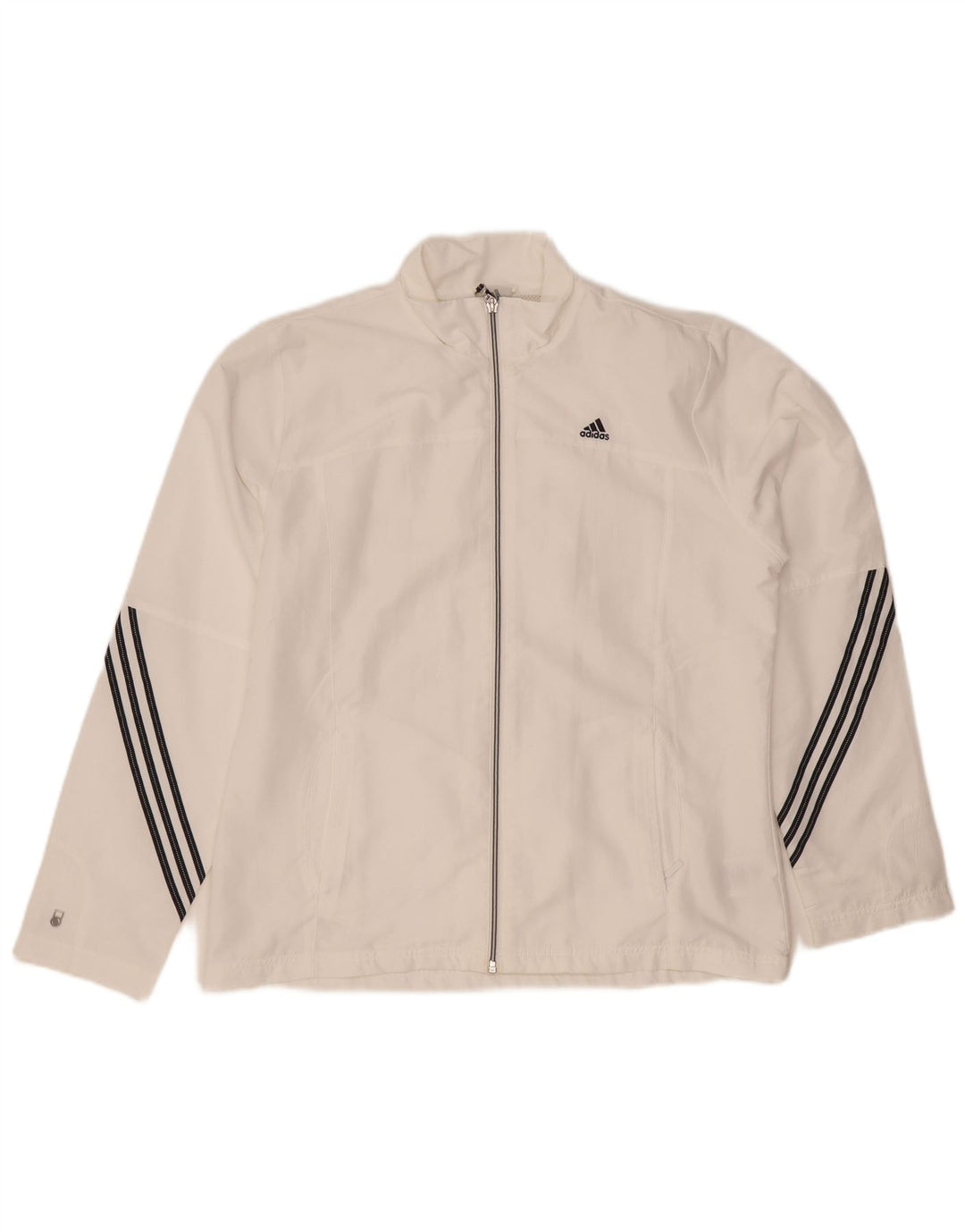 Adidas ženska trenirka Climalite gornja jakna UK 16 veliki bijeli poliester